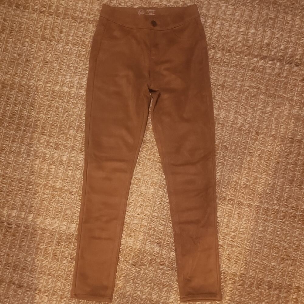 Wonder Nation Brown Faux Suede Kids Leggings Extra Large